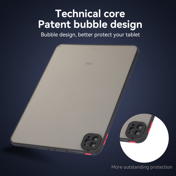 For iPad Air 13 2025 / 2024 Skin Feel 2 in 1 PC Hybrid TPU Tablet Case(Black) - iPad Air 13 2025 / 2024 Cases by PMC TechLife | Online Shopping South Africa | PMC TechLife | Buy Now Pay Later Mobicred
