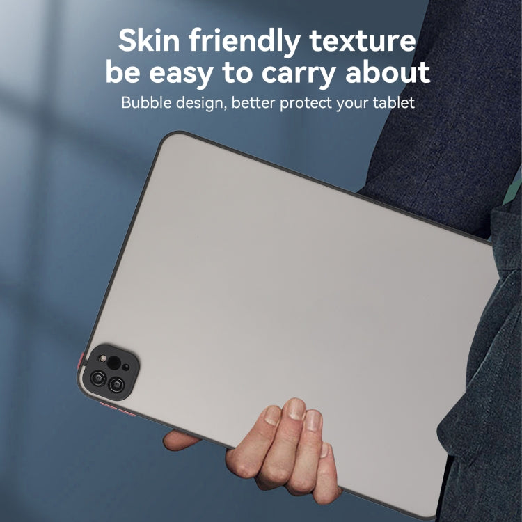 For iPad Pro 11 2024 Skin Feel 2 in 1 PC Hybrid TPU Tablet Case(Black) - iPad Pro 11 2024 Cases by PMC TechLife | Online Shopping South Africa | PMC TechLife | Buy Now Pay Later Mobicred