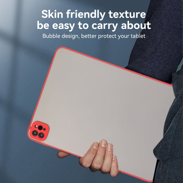 For iPad Pro 13 2024 Skin Feel 2 in 1 PC Hybrid TPU Tablet Case(Red)