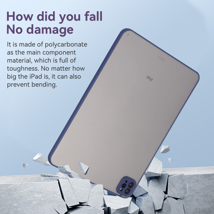 For iPad Pro 13 2024 Skin Feel 2 in 1 PC Hybrid TPU Tablet Case(Blue) - iPad Pro 13 2024 Cases by PMC TechLife | Online Shopping South Africa | PMC TechLife | Buy Now Pay Later Mobicred