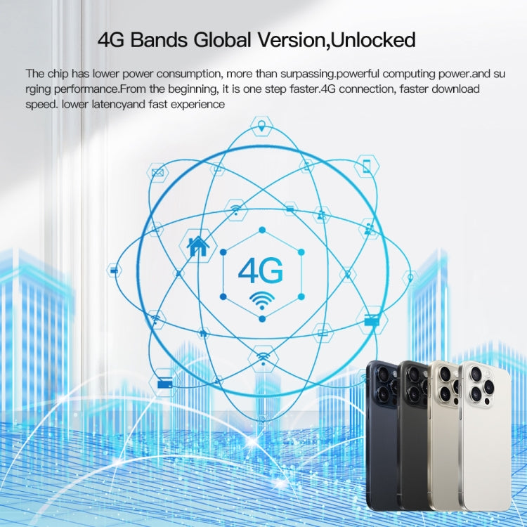 i15 Pro Max / Q5A, 6GB+128GB, 6.5 inch Screen, Face Identification, Android 10 MTK6762 Octa Core, OTG, NFC, Network: 4G, Dual SIM(Titanium Black)