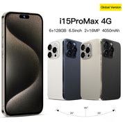 i15 Pro Max / Q5A, 6GB+128GB, 6.5 inch Screen, Face Identification, Android 10 MTK6762 Octa Core, OTG, NFC, Network: 4G, Dual SIM(Titanium Black)