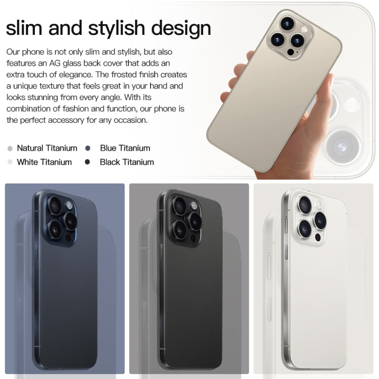 i15 Pro Max / Q5A, 6GB+128GB, 6.5 inch Screen, Face Identification, Android 10 MTK6762 Octa Core, OTG, NFC, Network: 4G, Dual SIM(Titanium Black)