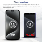 i15 Pro Max / Q5, 2GB+16GB, 6.5 inch Screen, Face Identification, Android 8.1 MTK6580P Quad Core, Network: 3G, Dual SIM(Titanium Black)