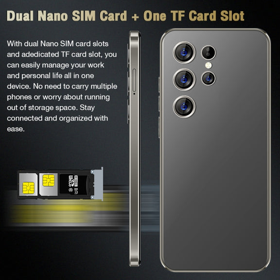 S24 Ultra / C24, 2GB+16GB, 6.8 inch Screen, Android 8.1 7731E Quad Core, Network: 3G, OTG, Dual SIM(Black)