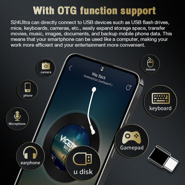 S24 Ultra / C24, 2GB+16GB, 6.8 inch Screen, Android 8.1 7731E Quad Core, Network: 3G, OTG, Dual SIM(Yellow) -  by PMC TechLife | Online Shopping South Africa | PMC TechLife