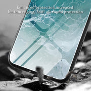 For Huawei Pura 70 Ultra Marble Pattern Glass Protective Phone Case(Water Waves)