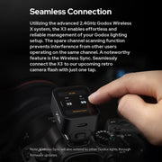 Godox X3 TTL Wireless Flash Trigger Touch Screen Flash Transmitter For FUJIFILM(Black)