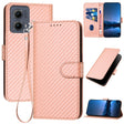 For Motorola Edge 5G 2024 YX0070 Carbon Fiber Buckle Leather Phone Case with Lanyard(Pink) - Motorola Cases by PMC Jewellery | Online Shopping South Africa | PMC Jewellery | Buy Now Pay Later Mobicred