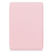 For iPad Pro 13 2024 Transparent Rotation Smart Leather Tablet Case(Pink)
