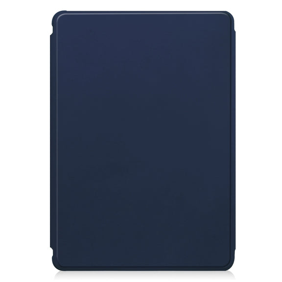 For iPad Pro 13 2024 Transparent Rotation Smart Leather Tablet Case(Dark Blue)