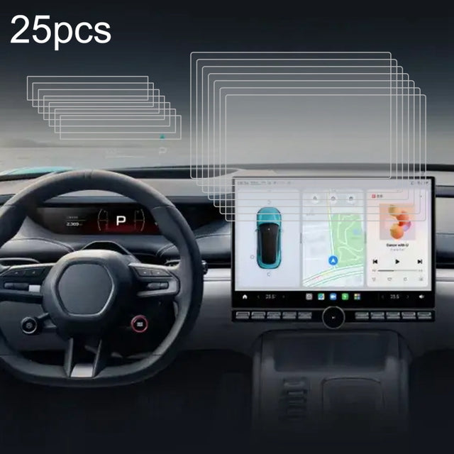 For XIAOMI SU7 25pcs Car Navigator Protective Film Tempered Glass Film