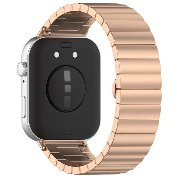 For Huawei Watch Fit3 One Bead Stainless Steel Watch Band(Rose Gold)