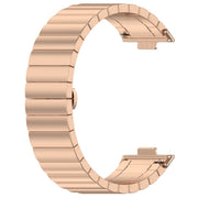 For Huawei Watch Fit3 One Bead Stainless Steel Watch Band(Rose Gold)