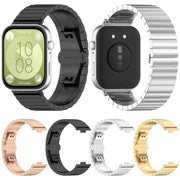 For Huawei Watch Fit3 One Bead Stainless Steel Watch Band(Gold)