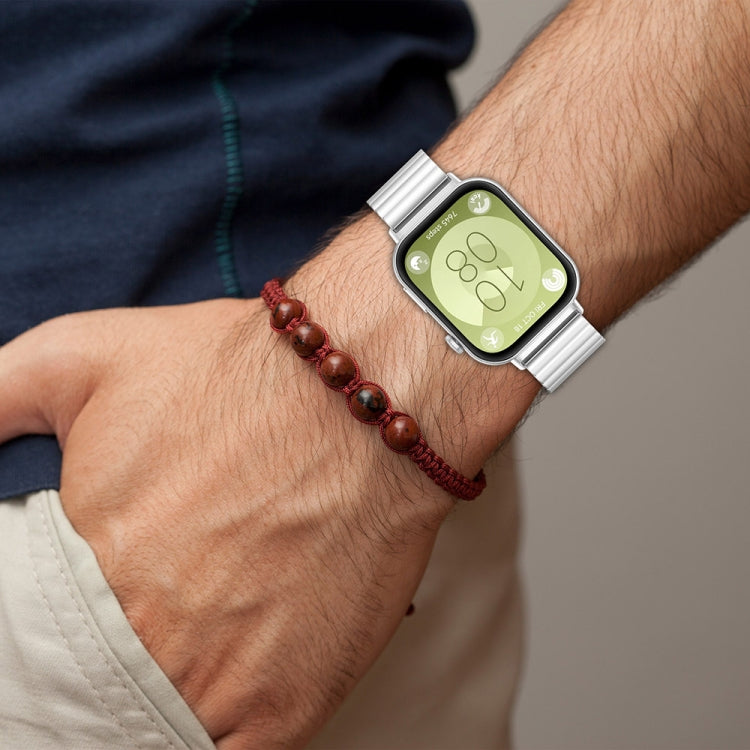 For Huawei Watch Fit3 One Bead Stainless Steel Watch Band(Gold) - free shipping - PMC TechLife - Order now!