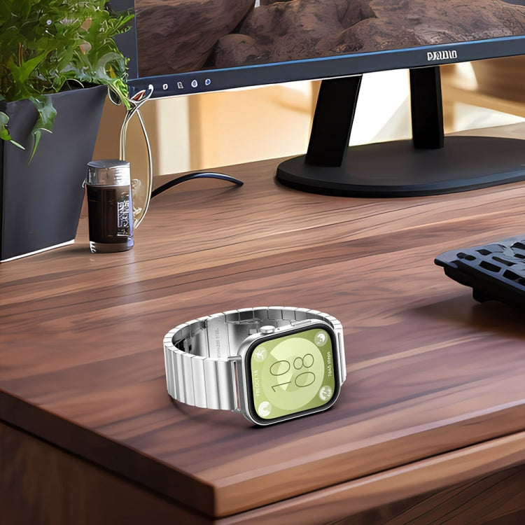 For Huawei Watch Fit3 One Bead Stainless Steel Watch Band(Rose Gold) - free shipping - PMC TechLife - Order now!