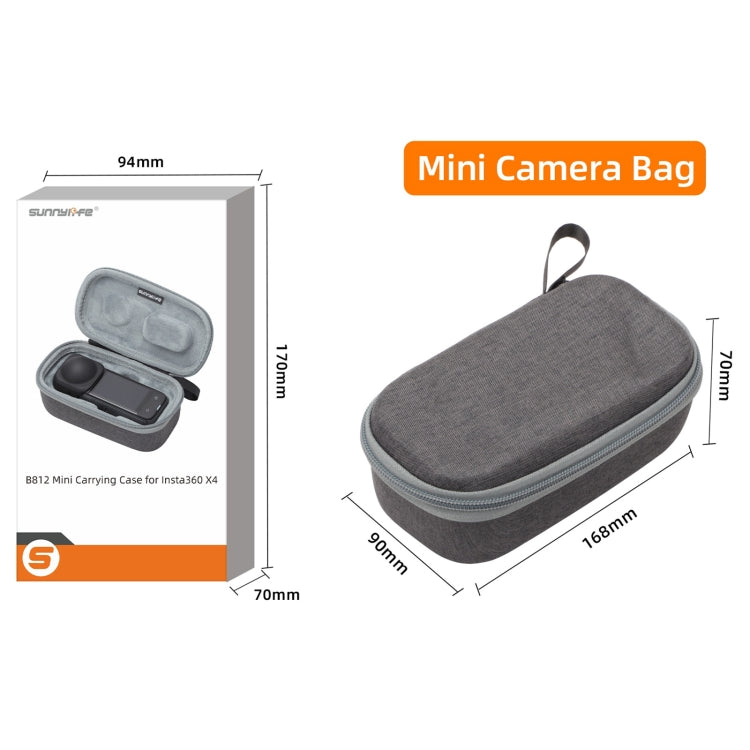 For Insta360 X4 / X5 Sunnylife Carrying Case Handbag, Model:X4-B812 Mini Camera Bag - free shipping - PMC TechLife - Order now!