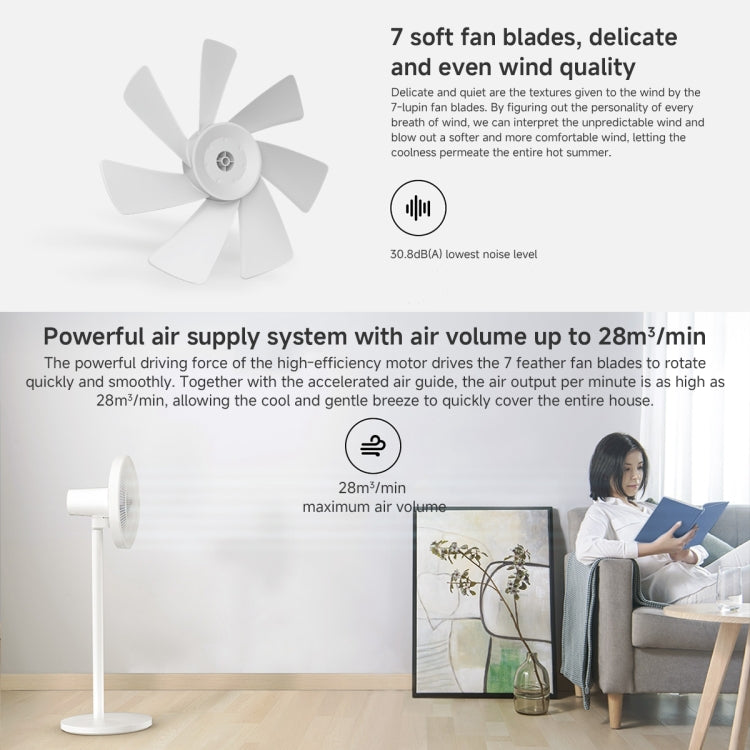 Xiaomi Mijia Smart Floor Fan, US Plug(White) - free shipping - PMC TechLife - Order now!