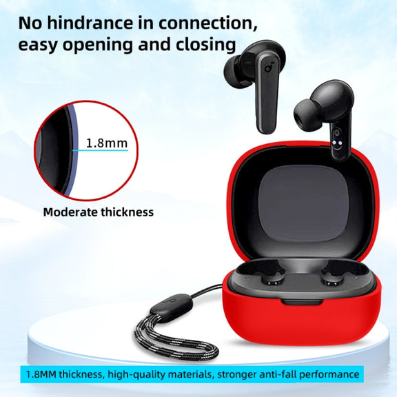 For Anker Soundcore R50i / P20i Bluetooth Earphone Silicone Protective Case(White)