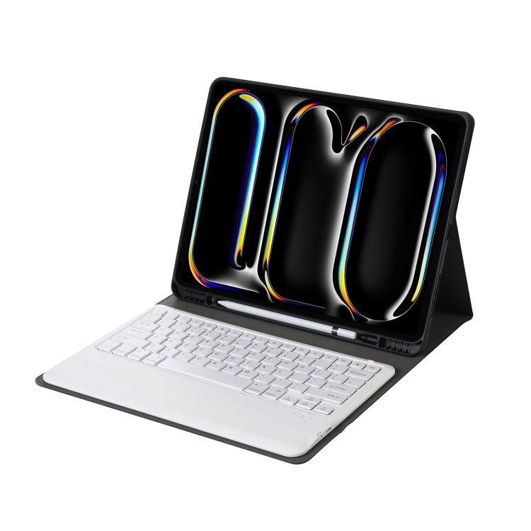 For iPad Pro 13 2024 A13B Detachable Ultra-Thin Bluetooth Keyboard Leather Tablet Case with Pen Slot(Rose Gold) - For iPad Pro by PMC TechLife | Online Shopping South Africa | PMC TechLife | Buy Now Pay Later Mobicred