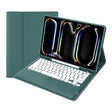 For iPad Pro 13 2024 A13B Detachable Ultra-Thin Bluetooth Keyboard Leather Tablet Case with Pen Slot(Dark Green) - For iPad Pro by PMC TechLife | Online Shopping South Africa | PMC TechLife | Buy Now Pay Later Mobicred
