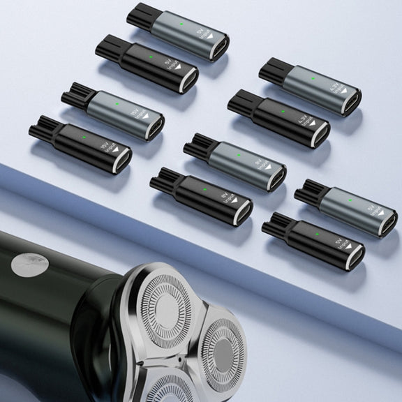 Shaver / Clipper Charging Adapter for Philips, Interface:Type-C to 8V Oval(Grey)