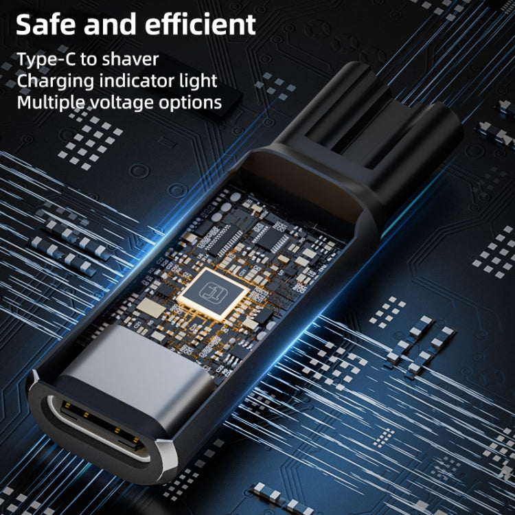 Shaver / Clipper Charging Adapter for Philips, Interface:Type-C to 5V Single Slot(Black) - Shavers Parts & Accessories by PMC TechLife | Online Shopping South Africa | PMC TechLife | Buy Now Pay Later Mobicred