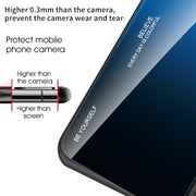For Huawei Pura 70 Pro Gradient Color Glass Phone Case(Purple Red)