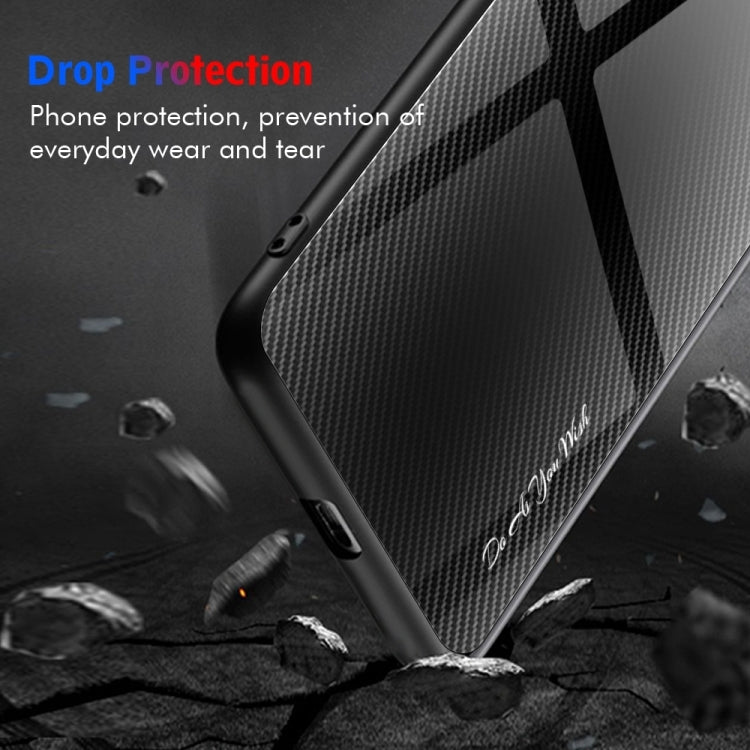 For Huawei Pura 70 Texture Gradient Glass TPU Phone Case(Black)