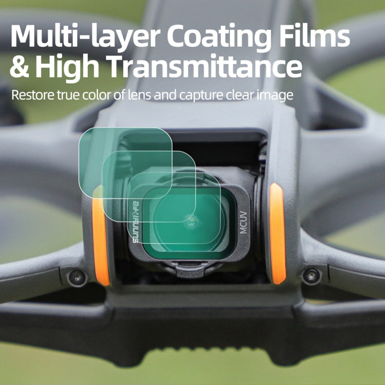 For DJI Avata 2 Sunnylife Camera Lens Filter, Filter:5 in 1 ND8/16/32/64/128 - free shipping - PMC TechLife - Order now!