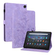 For Amazon Fire Max 11 Lily Embossed Leather Tablet Case(Purple) - Amazon by PMC TechLife | Online Shopping South Africa | PMC TechLife | Buy Now Pay Later Mobicred