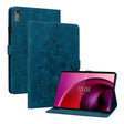 For Lenovo Tab M10 5G 2023 Lily Embossed Leather Tablet Case(Dark Blue) - Lenovo by PMC TechLife | Online Shopping South Africa | PMC TechLife | Buy Now Pay Later Mobicred
