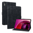 For Lenovo Tab M10 5G 2023 Lily Embossed Leather Tablet Case(Black) - Lenovo by PMC TechLife | Online Shopping South Africa | PMC TechLife | Buy Now Pay Later Mobicred