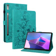 For Lenovo Tab P11 Pro Gen 2 11.2 Lily Embossed Leather Tablet Case(Green) - Lenovo by PMC TechLife | Online Shopping South Africa | PMC TechLife | Buy Now Pay Later Mobicred