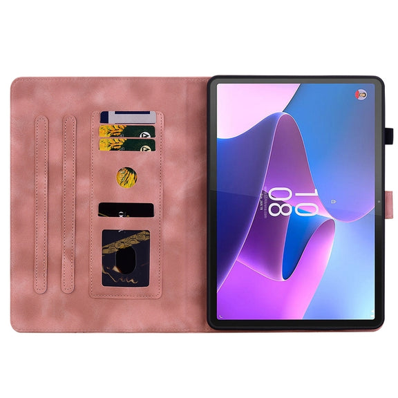 For Lenovo Tab P11 Pro Gen 2 11.2 Lily Embossed Leather Tablet Case(Pink)