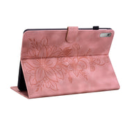 For Lenovo Tab P11 Gen 2 11.5 Lily Embossed Leather Tablet Case(Pink)