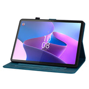 For Lenovo Tab P11 Gen 2 11.5 Lily Embossed Leather Tablet Case(Dark Blue)