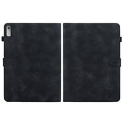 For Lenovo Tab P11 Gen 2 11.5 Lily Embossed Leather Tablet Case(Black)