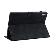 For Lenovo Tab P11 Gen 2 11.5 Lily Embossed Leather Tablet Case(Black)