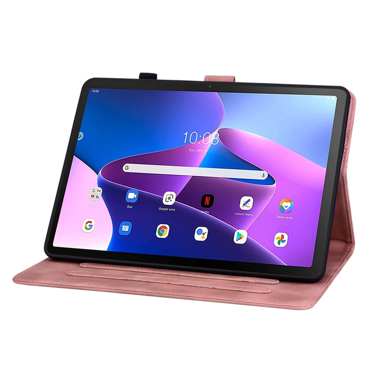 For Lenovo Tab M10 10.1 3rd Gen Lily Embossed Leather Tablet Case(Pink) - free shipping - PMC TechLife - Order now!