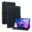 For Lenovo Tab M10 10.1 3rd Gen Lily Embossed Leather Tablet Case(Black) - Lenovo by PMC TechLife | Online Shopping South Africa | PMC TechLife | Buy Now Pay Later Mobicred