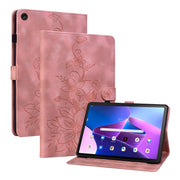For Lenovo Tab M10 Plus 10.6 3rd Gen Lily Embossed Leather Tablet Case(Pink)