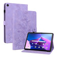 For Lenovo Tab M10 Plus 10.6 3rd Gen Lily Embossed Leather Tablet Case(Purple) - Lenovo by PMC TechLife | Online Shopping South Africa | PMC TechLife | Buy Now Pay Later Mobicred