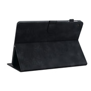 For Lenovo Tab M10 Plus 10.6 3rd Gen Lily Embossed Leather Tablet Case(Black)