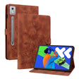 For Lenovo Tab P12 12.7 2025 Lily Embossed Leather Tablet Case(Brown) - free shipping - PMC TechLife - Order now!
