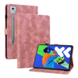 For Lenovo Tab P12 12.7 2025 Lily Embossed Leather Tablet Case(Pink) - Lenovo by PMC TechLife | Online Shopping South Africa | PMC TechLife | Buy Now Pay Later Mobicred
