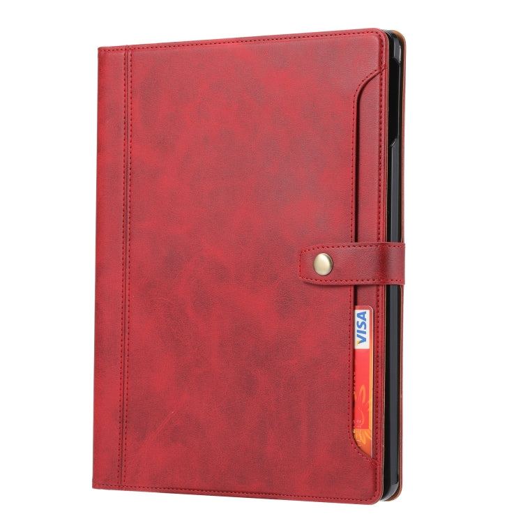 For iPad Pro 11 2024 Calf Texture Double Fold Clasp Horizontal Flip Leather Smart Tablet Case(Red) - iPad Pro 11 2024 Cases by PMC TechLife | Online Shopping South Africa | PMC TechLife | Buy Now Pay Later Mobicred