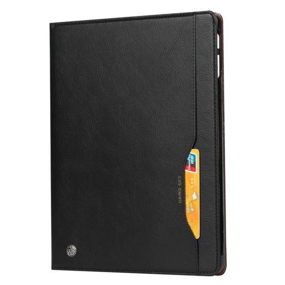 For iPad Pro 13 2024 Knead Skin Texture Horizontal Flip Leather Smart Tablet Case(Black)