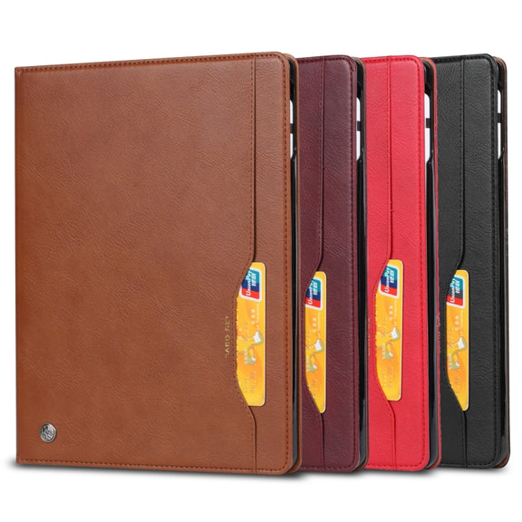 For iPad Pro 13 2024 Knead Skin Texture Horizontal Flip Leather Smart Tablet Case(Brown)